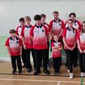 Young England bowlers at Hingham