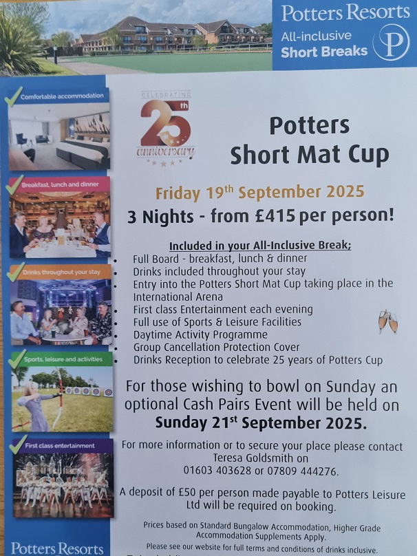 Potters Cup 2025 flier